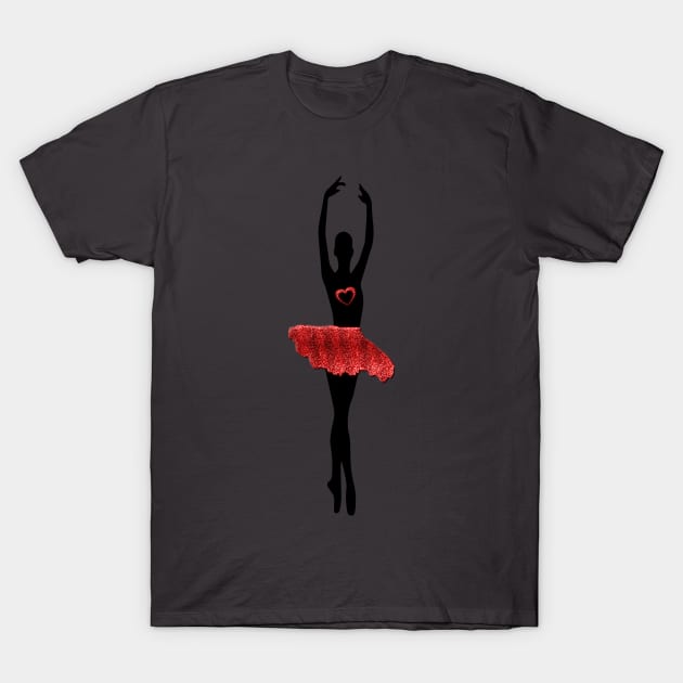 Red Tutu T-Shirt by xposedbydesign